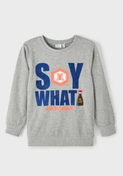 NAME IT Kikkoman - Sweater - Grey Melange -NAME IT Winkel 08f8de5ec8864d3db2798805613474d8