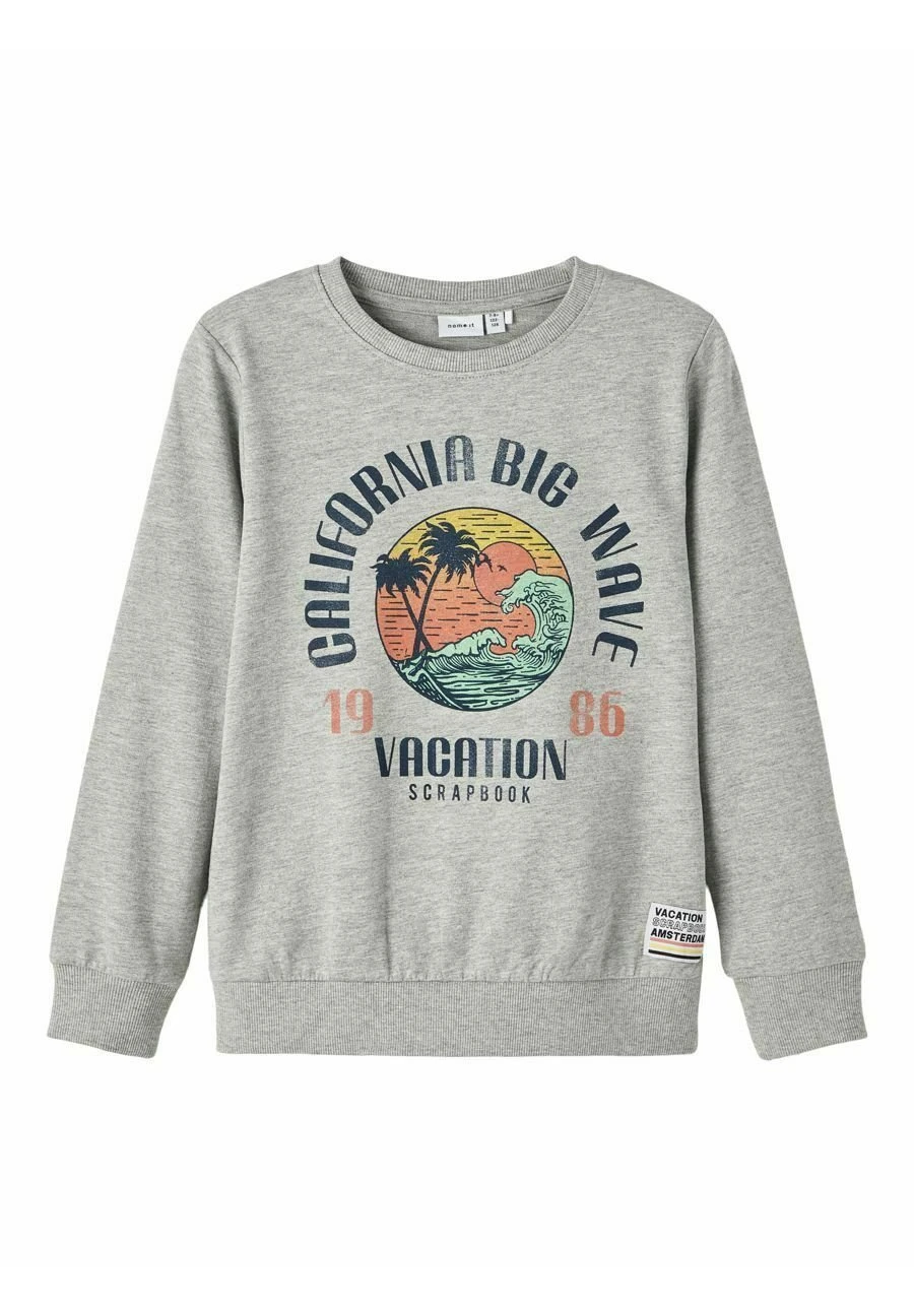 NAME IT Print - Sweater - Grey Melange 1 NAME IT Print - Sweater - Grey Melange