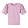 NAME IT Ballonärmel - T-Shirt Basic - Smoky Grape