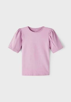 NAME IT Ballonärmel - T-Shirt Basic - Smoky Grape -NAME IT Winkel 15b678316ddd4f21a3de25bdadc72756