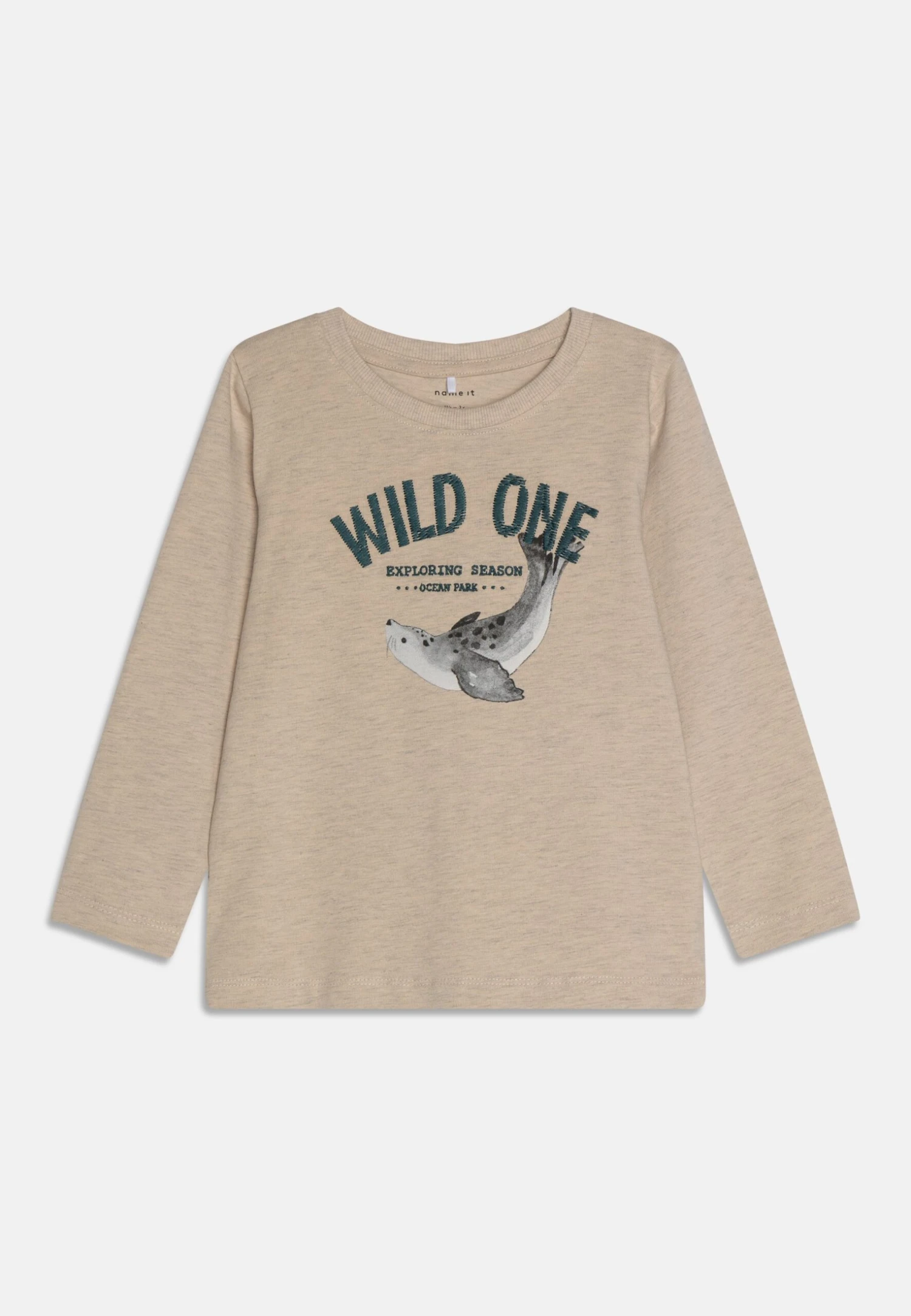 NAME IT Nmmskjol Unisex - Longsleeve - Peyote Melange 1 NAME IT Nmmskjol Unisex - Longsleeve - Peyote Melange