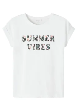 NAME IT Nkffamma - T-Shirt Print - Bright White