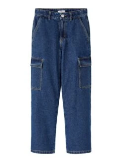 NAME IT Nkfrose Wide - Cargobroek - Dark Blue Denim -NAME IT Winkel 29e152388f824ad2b79068e64de378e0