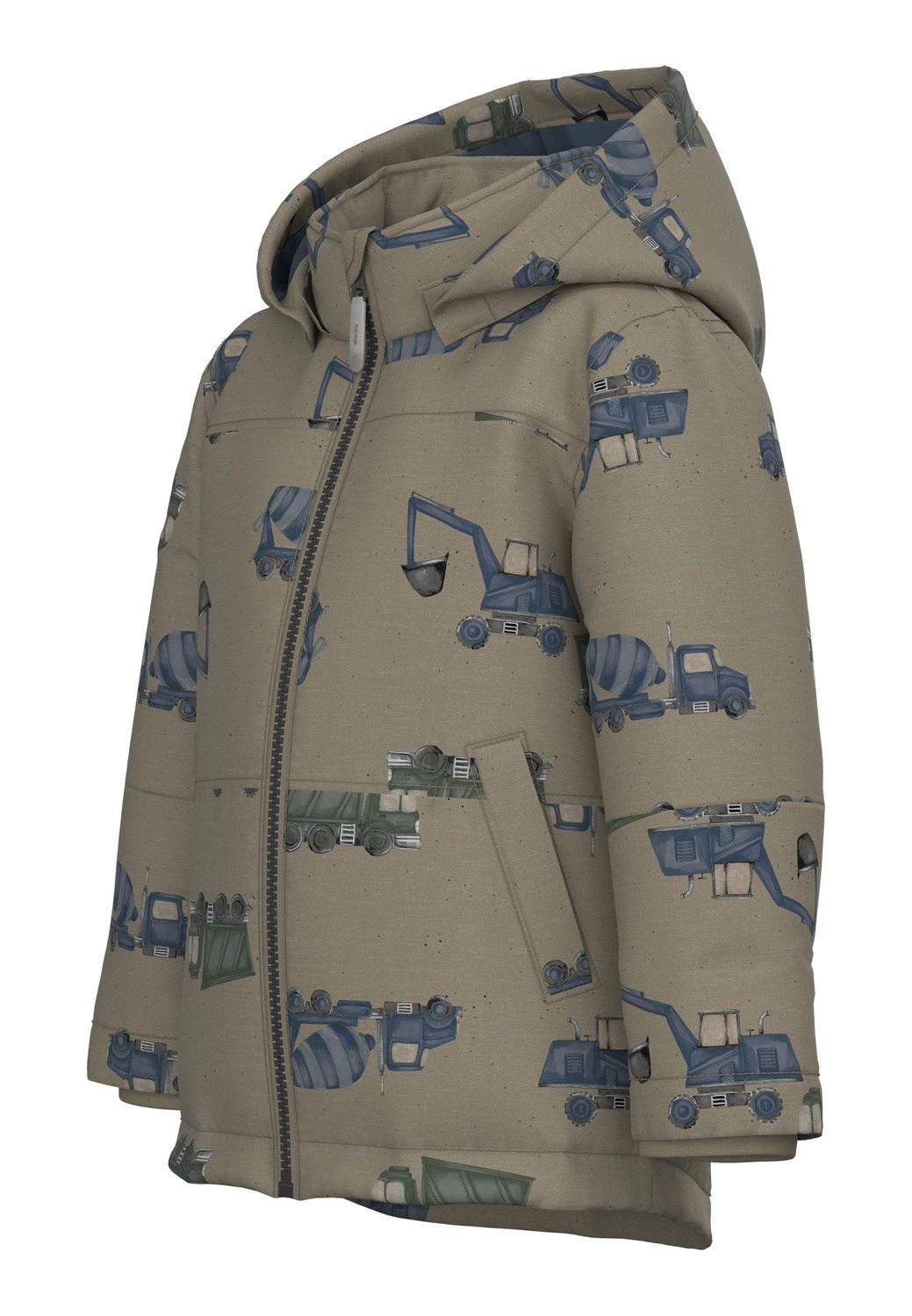 NAME IT Digger - Winterjas - Weathered Teak 3 NAME IT Digger - Winterjas - Weathered Teak - Afbeelding 3