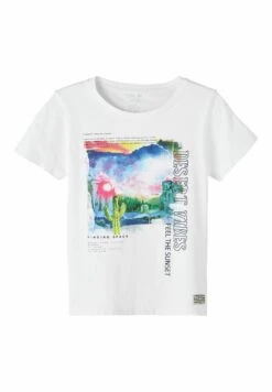 NAME IT Regular Fit - T-Shirt Print - Bright White