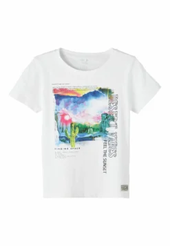 NAME IT Regular Fit - T-Shirt Print - Bright White