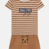 NAME IT Nbnoleo Set - T-Shirt Print - Toasted Coconut