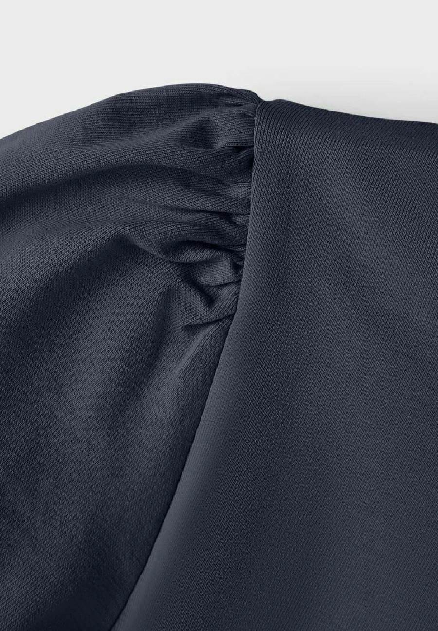 NAME IT Ballonärmel - T-Shirt Basic - Dark Sapphire 4 NAME IT Ballonärmel - T-Shirt Basic - Dark Sapphire - Afbeelding 4