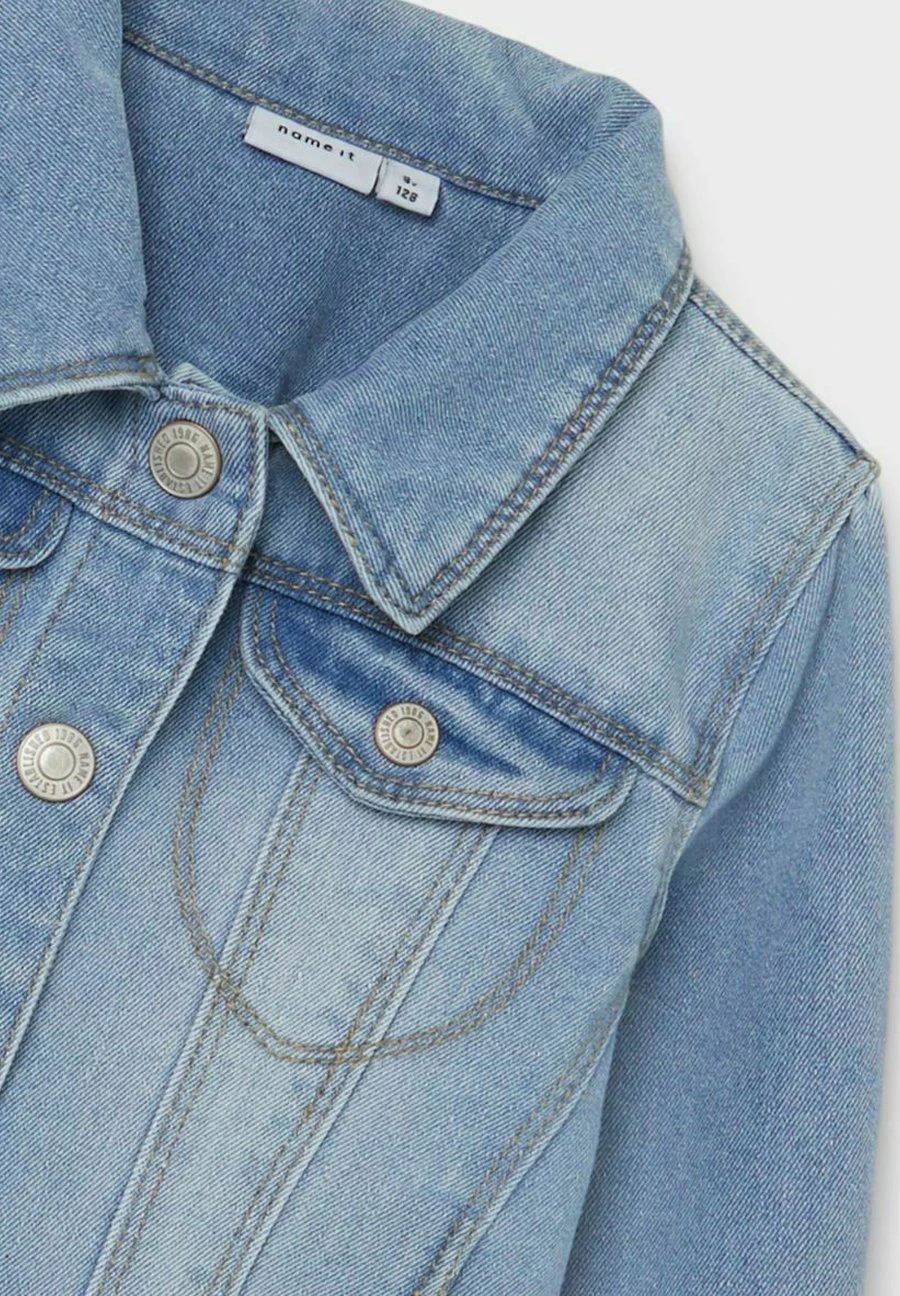 NAME IT Nitstar Rika - Spijkerjas - Light Blue Denim 4 NAME IT Nitstar Rika - Spijkerjas - Light Blue Denim - Afbeelding 4