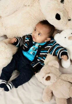 NAME IT Gestreiftes - Vest - Dark Sapphire