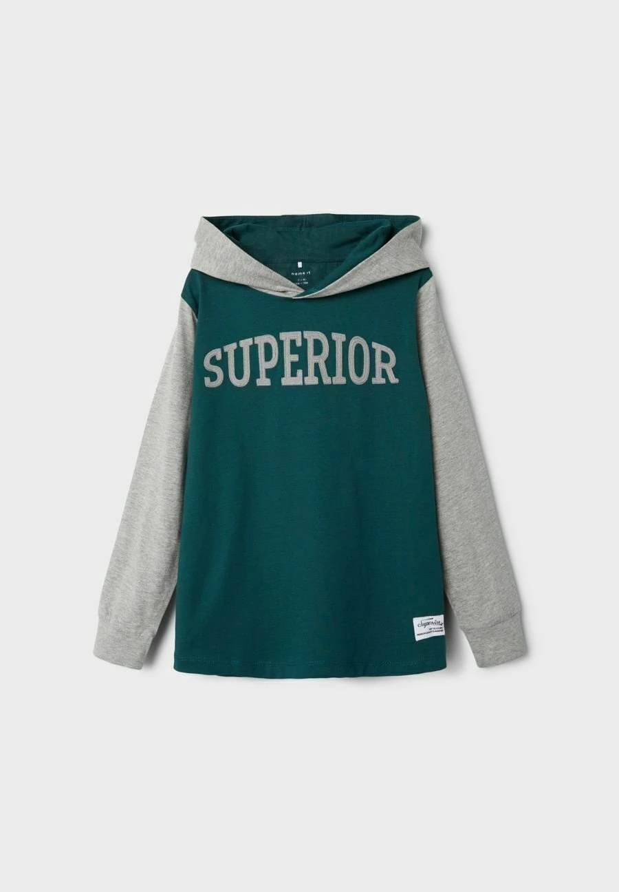 NAME IT Regular Fit - Hoodie - Sea Moss 4 NAME IT Regular Fit - Hoodie - Sea Moss - Afbeelding 4