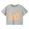 NAME IT Loose Fit - T-Shirt Print - Grey Melange