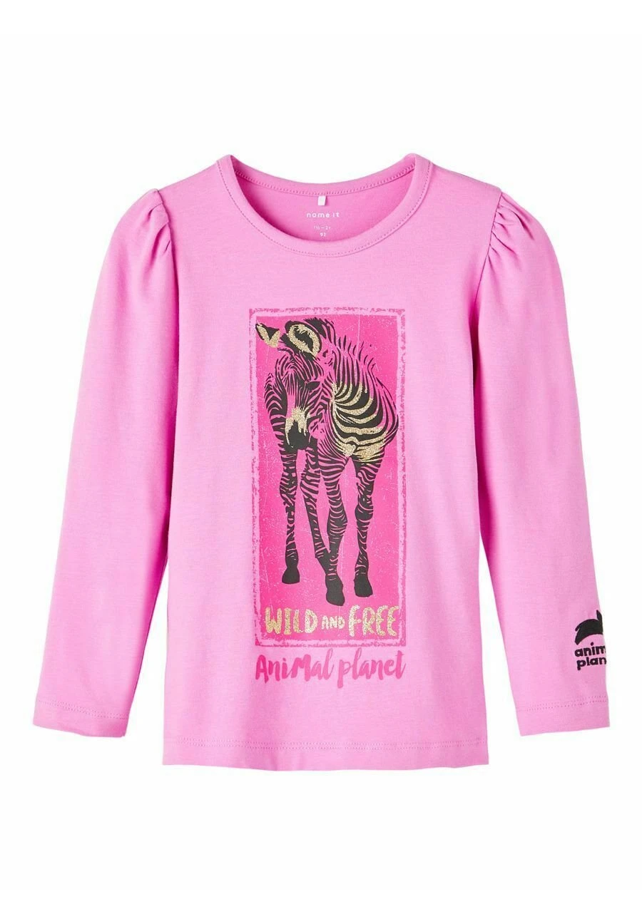NAME IT Mit Langen Ärmeln Animal Planet - Longsleeve - Cyclamen 2 NAME IT Mit Langen Ärmeln Animal Planet - Longsleeve - Cyclamen - Afbeelding 2