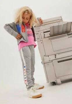 NAME IT Print - Trainingsbroek - Grey Melange