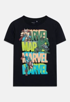 NAME IT Nkmjiri Marvel Top- T-Shirt Print - Dark Sapphire
