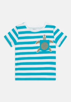 NAME IT Nmmjoe Unisex - T-Shirt Print - Algiers Blue