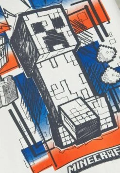 NAME IT Minecraft - T-Shirt Print - White Alyssum -NAME IT Winkel 61f5547efa7648ad9ca10a5f3b10c9fa