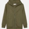 NAME IT Nkmnesweat Card Hood - Sweater Met Rits - Brown