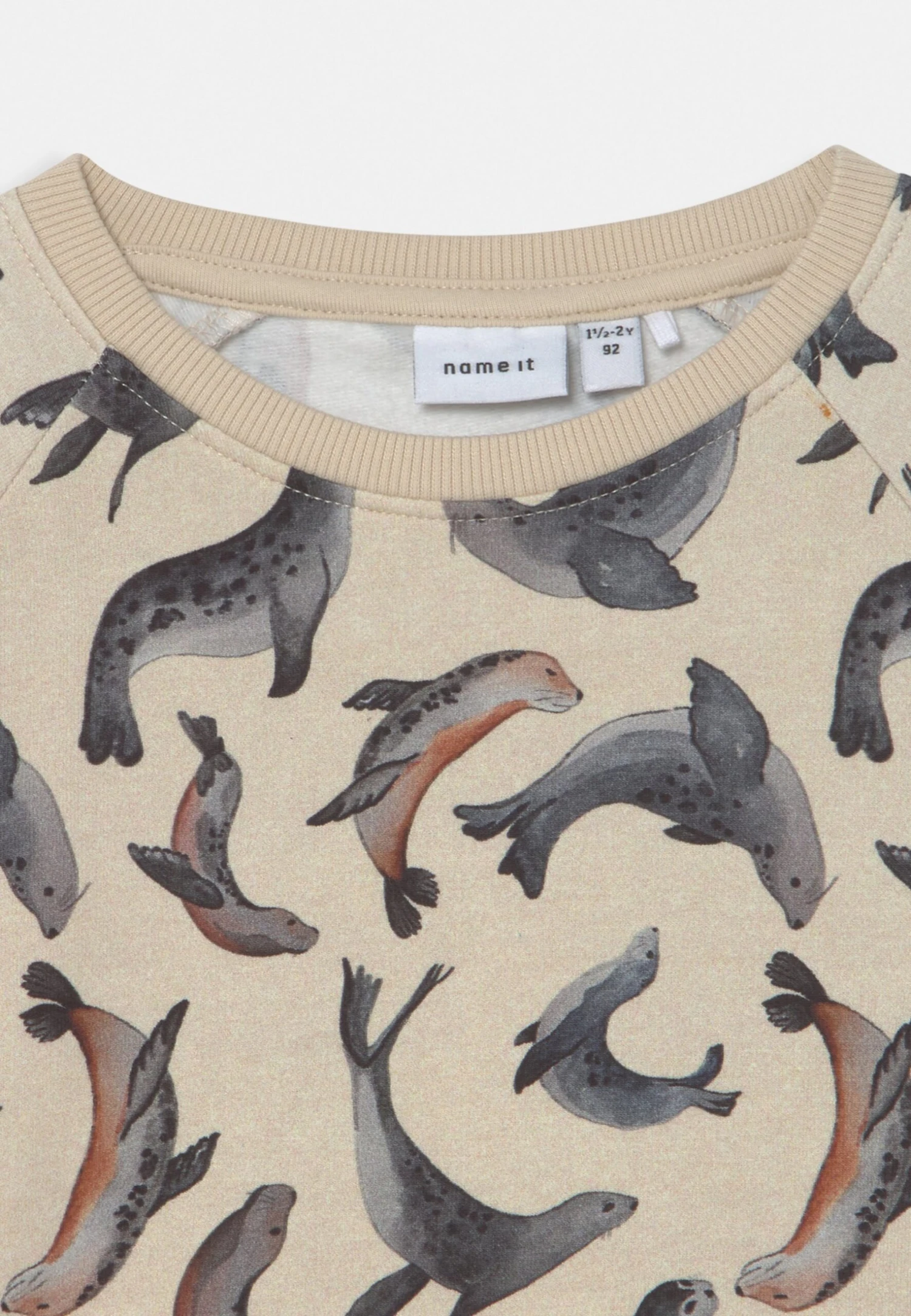 NAME IT Nmmshawn Unisex - Sweater - Peyote Melange 3 NAME IT Nmmshawn Unisex - Sweater - Peyote Melange - Afbeelding 3