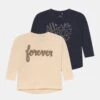 NAME IT Nmfvalisa 2 Pack - Longsleeve - Blue/Off-White