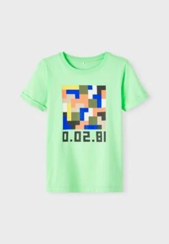NAME IT Regular Fit - T-Shirt Print - Green Ash -NAME IT Winkel 8a1d531fcef94c279da0d78c8d03eda2