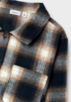 NAME IT Regular Fit - Overhemd - Seal Brown -NAME IT Winkel 8cf1ce66f455467d8bdd033680ea4256