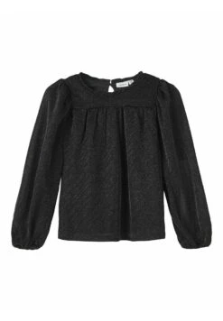 NAME IT Mit Langen Ärmeln Glitzer - Longsleeve - Black
