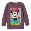 NAME IT Fjerina Minnie Top Wdi - Longsleeve - Arctic Dusk