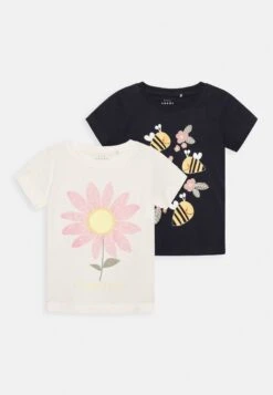 NAME IT Nmfveen 2 Pack- T-Shirt Print - Dark Sapphire