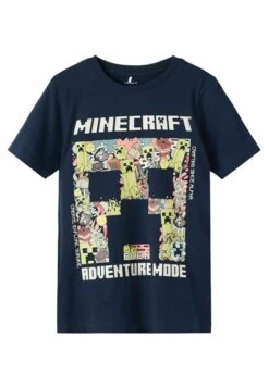 NAME IT Minecraft - T-Shirt Print - Dark Sapphire