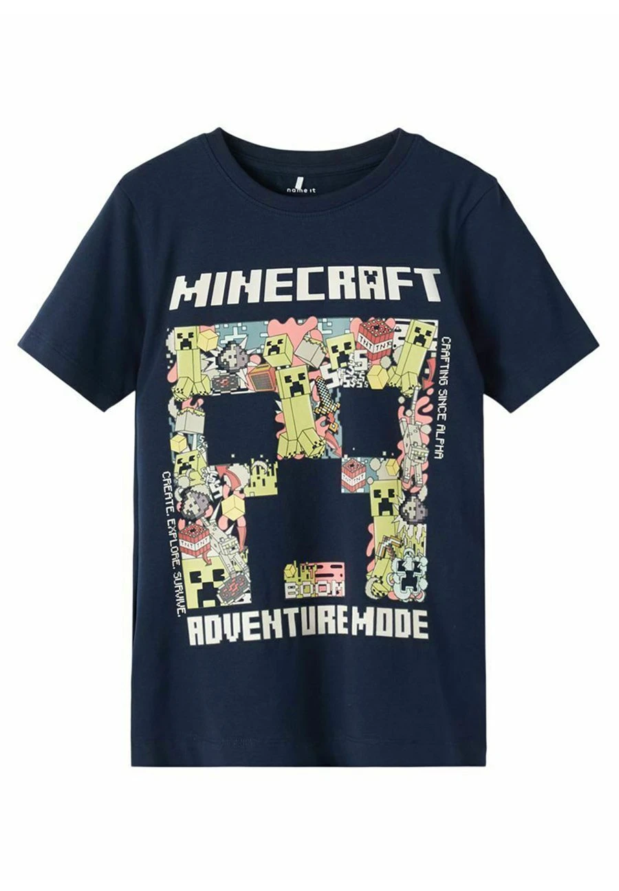 NAME IT Minecraft - T-Shirt Print - Dark Sapphire 1 NAME IT Minecraft - T-Shirt Print - Dark Sapphire