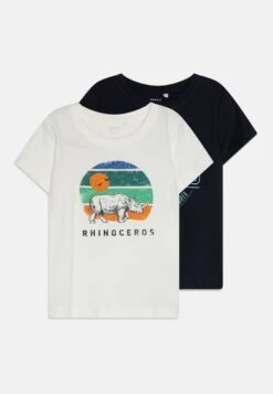 NAME IT Nmmbert 2 Pack - T-Shirt Print - Dark Sapphire