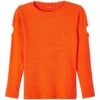 NAME IT Mit Langen Ärmeln Slim - Longsleeve - Scarlet Ibis