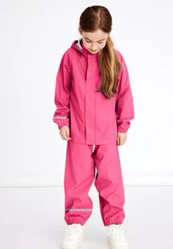 NAME IT Nkndry Rain Unisex Set - Regenjas - Pink
