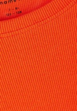 NAME IT Mit Langen Ärmeln Slim - Longsleeve - Scarlet Ibis -NAME IT Winkel b080a654512848a49627254e3f8e9283