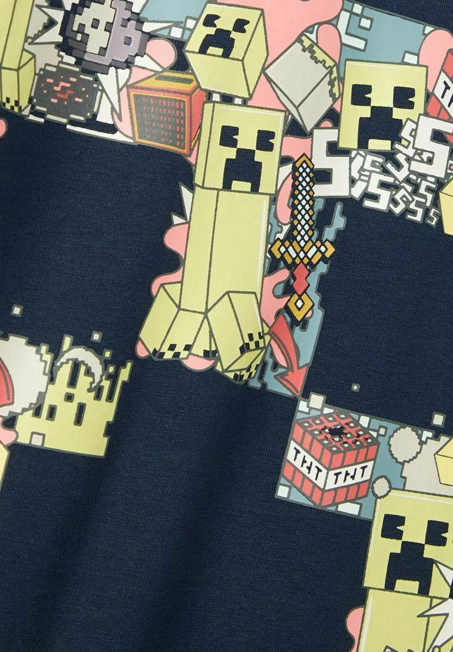 NAME IT Minecraft - T-Shirt Print - Dark Sapphire 3 NAME IT Minecraft - T-Shirt Print - Dark Sapphire - Afbeelding 3