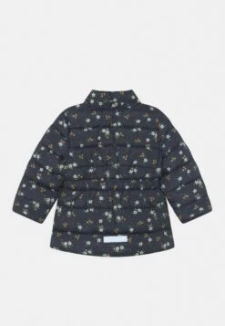 NAME IT Faux Fur Flower Jacket - Winterjas - Dark Sapphire -NAME IT Winkel b44ad9e63abd49bb8711820afd7810b2