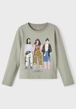 NAME IT Mi Regular Fit - Longsleeve - Dried Sage -NAME IT Winkel b85efbb2f5424685bf06a1cac2f308d2