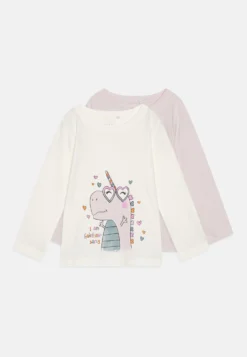 NAME IT Nmfveen 2 Pack - Longsleeve - White Alyssum/Orchid Hush