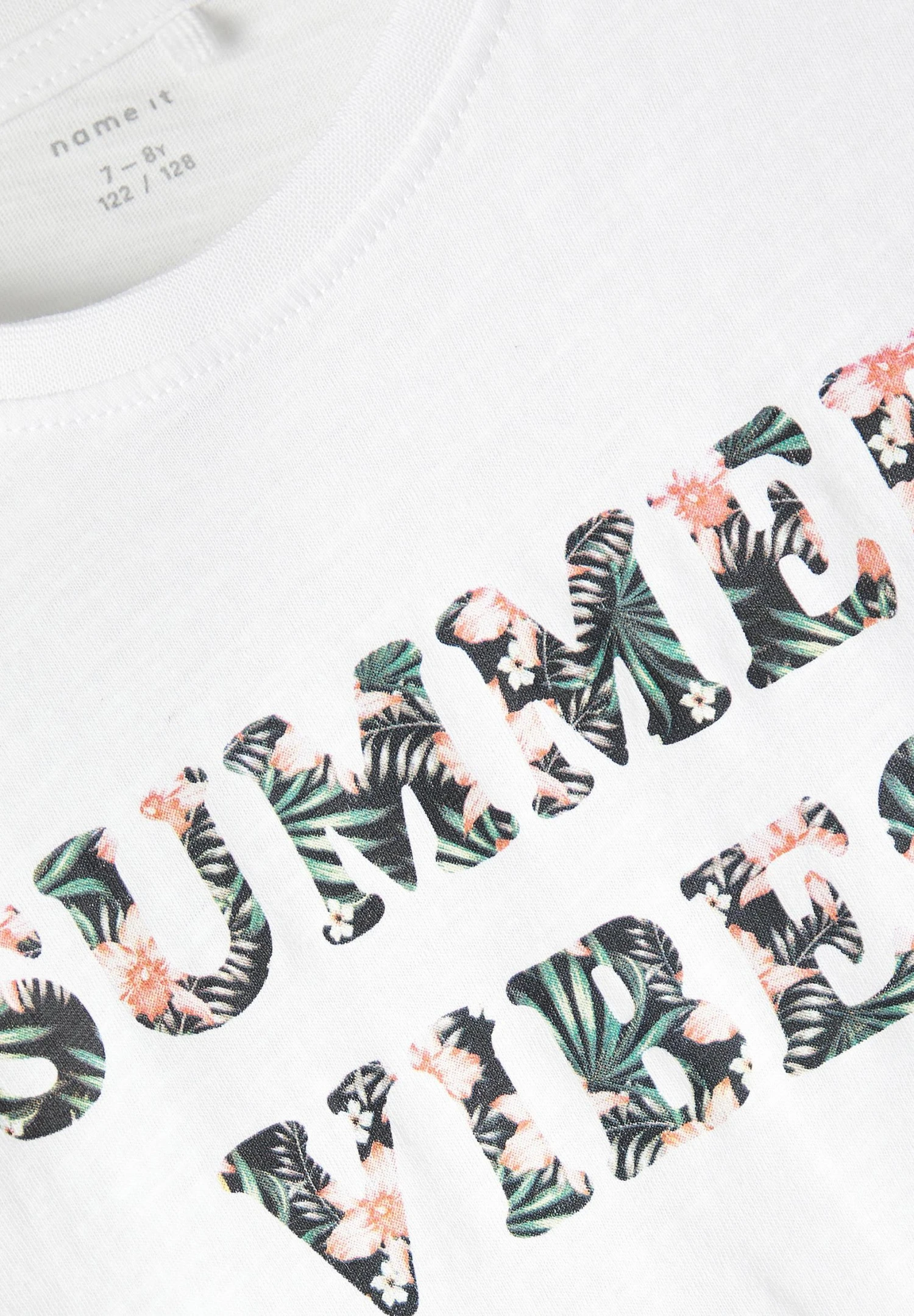 NAME IT Nkffamma - T-Shirt Print - Bright White 3 NAME IT Nkffamma - T-Shirt Print - Bright White - Afbeelding 3