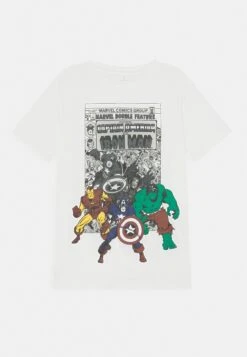 NAME IT Nkmnill Marvel - T-Shirt Print - White Alyssum