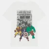 NAME IT Nkmnill Marvel - T-Shirt Print - White Alyssum