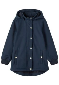 NAME IT Nkfalfa Button Long - Softshelljas - Dark Blue