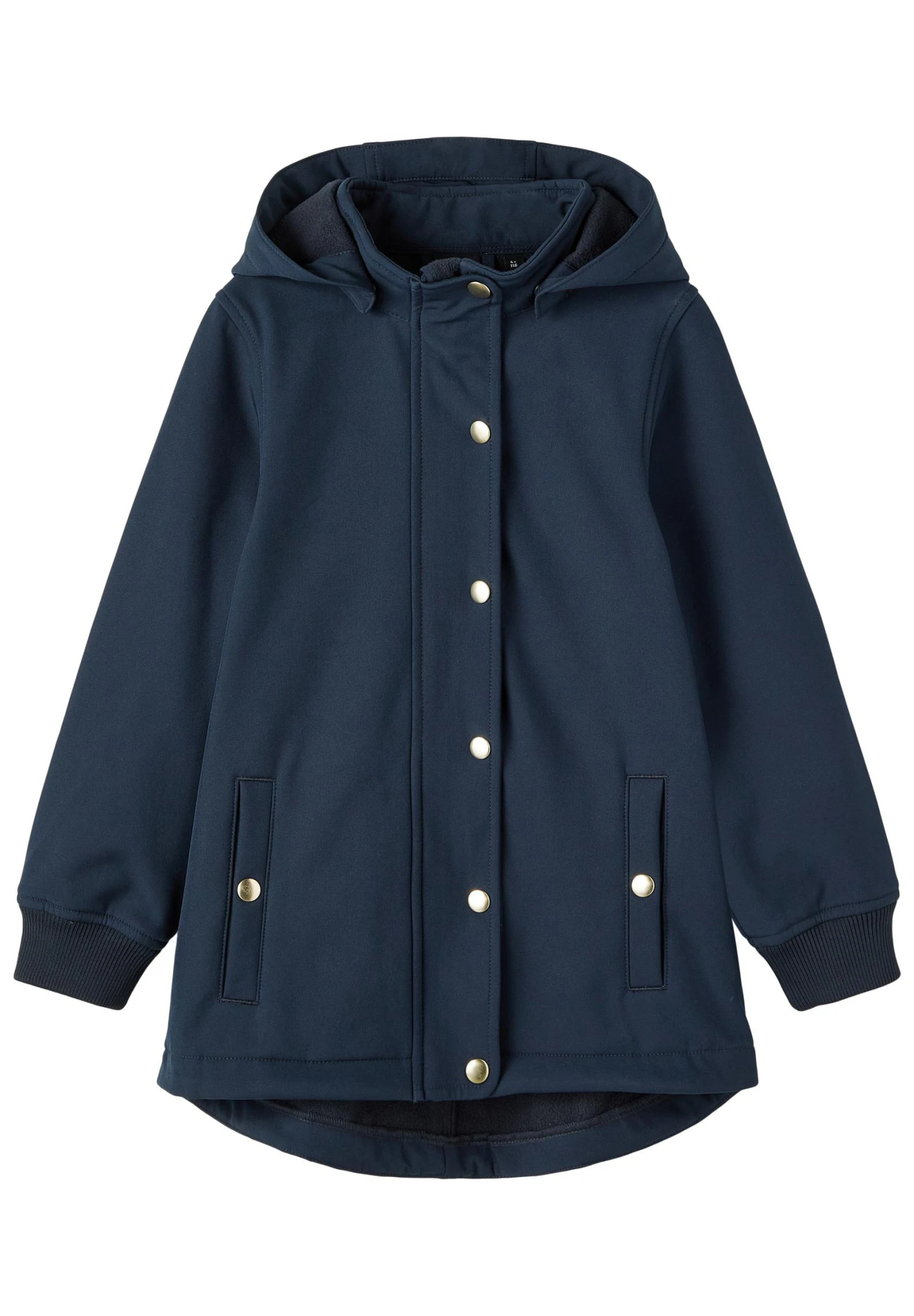 NAME IT Nkfalfa Button Long - Softshelljas - Dark Blue 1 NAME IT Nkfalfa Button Long - Softshelljas - Dark Blue