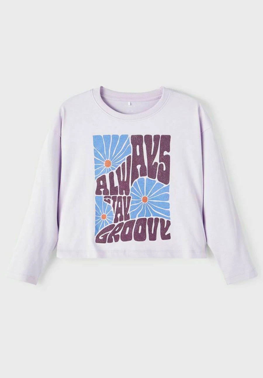 NAME IT Mit Glitzer - Longsleeve - Orchid Petal 4 NAME IT Mit Glitzer - Longsleeve - Orchid Petal - Afbeelding 4