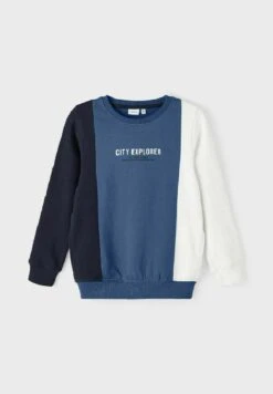 NAME IT Nkmtreni Ls Bru - Sweater - Bijou Blue -NAME IT Winkel da7ce5591ff848f1ba993a6fd6b79b41