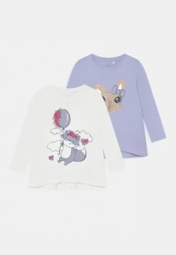 NAME IT Nmfviolet Loose - Longsleeve - White Alyssum