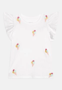 NAME IT Nmfjoan Cap Box - T-Shirt Print - Bright White