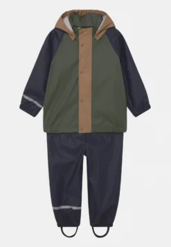 NAME IT Dry Color Block Rainwear - Regenjas - Dark Sapphire