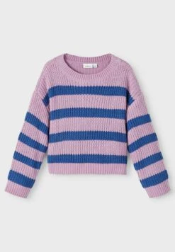 NAME IT Gestreifter Chenille - Trui - Smoky Grape -NAME IT Winkel ee1d544260434ec8b8c9f11acdb0b4df